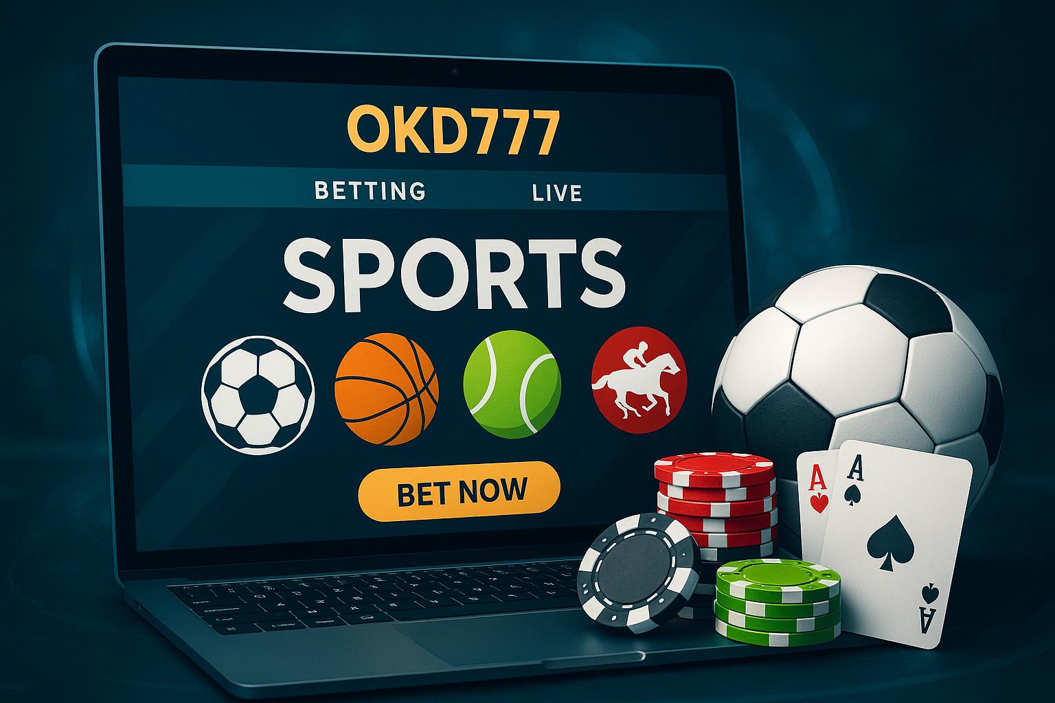 Apostas esportivas no cassino online OKD777
