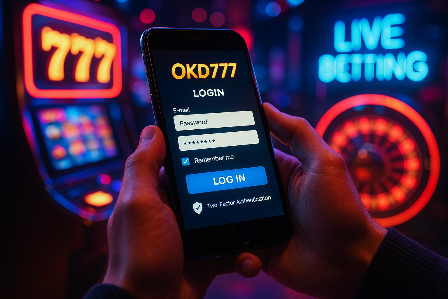 Criar uma nova Conta no plataforma OKD777